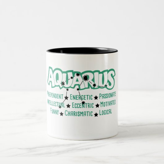 Aquarius Zodiac Signature Tasse (Mittel)