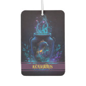 Aquarius Zodiac Signs Air Freshener Autolufterfrischer (Vorderseite)