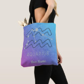 Aquarius Zodiac Star Sign Aquarius Horoskop Tasche (Von Nahem)