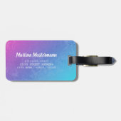 Aquarius Zodiac Star Sign Horoscope Constellation Gepäckanhänger (Rückseite horizontal)