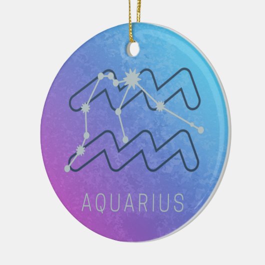 Aquarius Zodiac Star Sign Horoscope Constellation Keramik Ornament (Links)