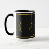 Aquarius Zodiac Star Sign Tasse (Links)