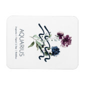 Aquarius Zodiac Sternzeichen Magnet (Horizontal)