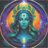 Aquarius Zodiac Stickers, Celestial Zodiac Aufkleber (Vorderseite)