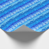 Aquarius Zodiac Streifen Geschenkpapier (Ecke)