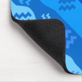 Aquarius Zodiac Streifen Mousepad (Ecke)