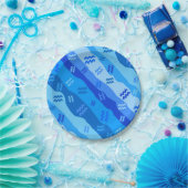 Aquarius Zodiac Streifen Pappteller (Party)