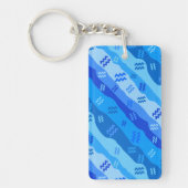 Aquarius Zodiac Streifen Schlüsselanhänger (Vorderseite)