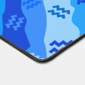 Aquarius Zodiac Streifen Schreibtischunterlage (Ecke)