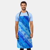 Aquarius Zodiac Streifen Schürze (Getragen)