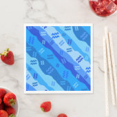 Aquarius Zodiac Streifen Serviette (Beispiel)