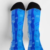 Aquarius Zodiac Streifen Socken (Oben)