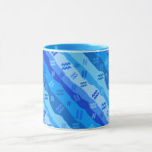 Aquarius Zodiac Streifen Tasse (Zentrum)
