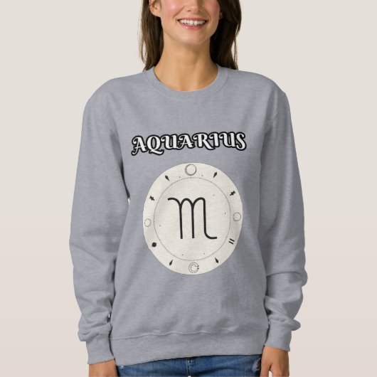 aquarius zodiac sweatshirt (Vorderseite)