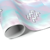 Aquarius Zodiac Symbol auf der Mutter der Perlende Geschenkpapier (Rolleneckpunkt)