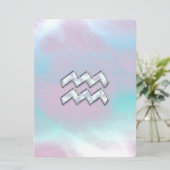 Aquarius Zodiac Symbol auf der Mutter von Pearl Na (Stehend Vorderseite)