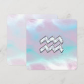 Aquarius Zodiac Symbol auf der Mutter von Pearl Na (Vorne/Hinten)