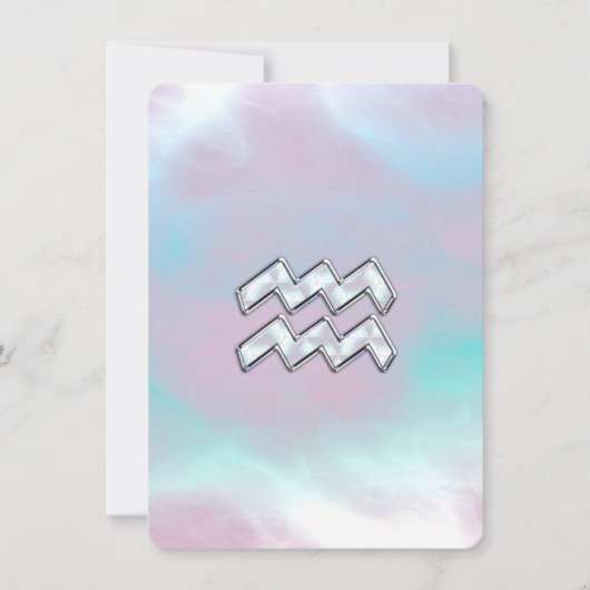 Aquarius Zodiac Symbol auf der Mutter von Pearl Na (Vorderseite)