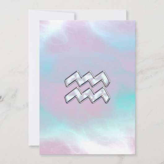 Aquarius Zodiac Symbol auf der Mutter von Pearl Na (Vorderseite)