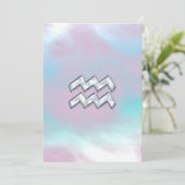 Aquarius Zodiac Symbol auf der Mutter von Pearl Na (Stehend Vorderseite)