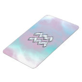 Aquarius Zodiac Symbol auf der Mutter von Pearl Na Magnet (Linke Seite)