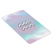 Aquarius Zodiac Symbol auf der Mutter von Pearl Na Magnet (Rechte Seite)
