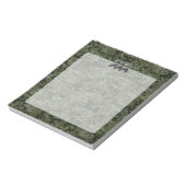 Aquarius Zodiac-Symbol auf der olivengrünen digita Notizblock (Rotiert)