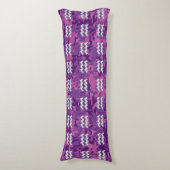 Aquarius Zodiac-Symbol auf fuchsiendigitaler Camou Seitenschläferkissen (Vorderseite Vertikal)