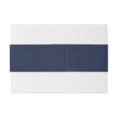 Aquarius Zodiac Symbol auf Navy Blue Carbon Fibre Einladungsbanderole (Rückseitenbeispiel)