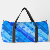 Aquarius Zodiac Symbol Duffle Bag (Vorderseite)