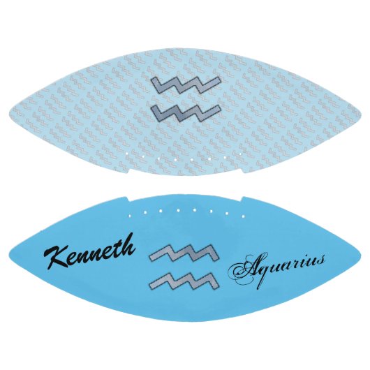 Aquarius Zodiac Symbol Element von K Yoncich Football (Paneele)