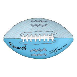 Aquarius Zodiac Symbol Element von K Yoncich Football