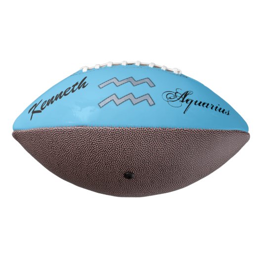 Aquarius Zodiac Symbol Element von K Yoncich Football (Gedreht 270)
