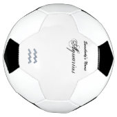Aquarius Zodiac Symbol Element von K Yoncich Fußball (Gedreht)