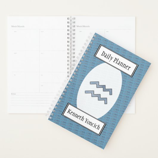 Aquarius Zodiac Symbol Element von K Yoncich Planer (Anzeige)