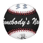 Aquarius Zodiac Symbol Element von Kenneth Yoncich Baseball (Rückseite)