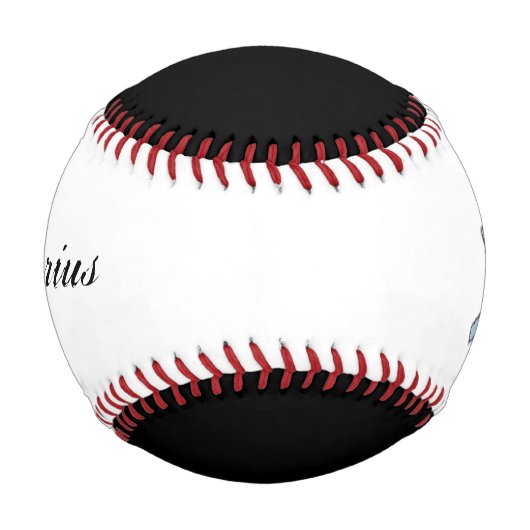 Aquarius Zodiac Symbol Element von Kenneth Yoncich Baseball (Vorderseite)