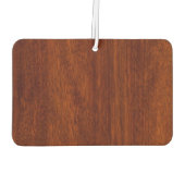 Aquarius Zodiac Symbol Mahogany Wood Style Autolufterfrischer (Rückseite)