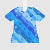 Aquarius Zodiac Symbol Ornament (Rückseite)