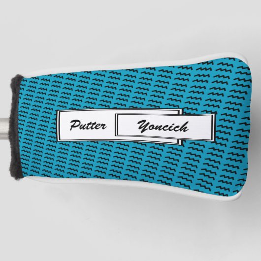 Aquarius Zodiac Symbol Standard von Kenneth Yoncic Golf Headcover (Vorderseite)