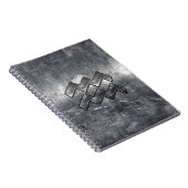 Aquarius Zodiac Symbol Stress Silber Steel Notizblock (Rechte Seite)