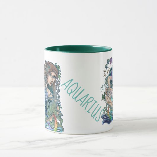 Aquarius Zodiac Tasse (Zentrum)