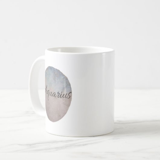 Aquarius - Zodiac-Tasse Kaffeetasse (Vorderseite Links)