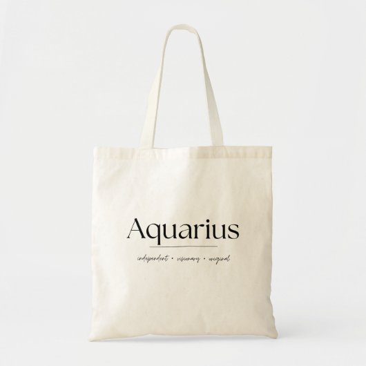Aquarius-Zodiac-Tragetasche Tragetasche (Vorne)