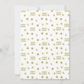 Aquarius-Zodiac-Vorlagenfarben Einladung (Rückseite)