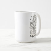 Aquarius Zodiac Woman Kaffeetasse (VorderseiteRechts)