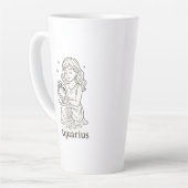 Aquarius Zodiac Woman Milchtasse (Linke Ecke)