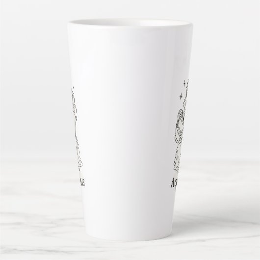 Aquarius Zodiac Woman Milchtasse (Vorderseite)