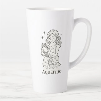 Aquarius Zodiac Woman Milchtasse