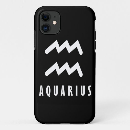 Aquarius zodiac-Zeichen Case-Mate iPhone Hülle (Rückseite)